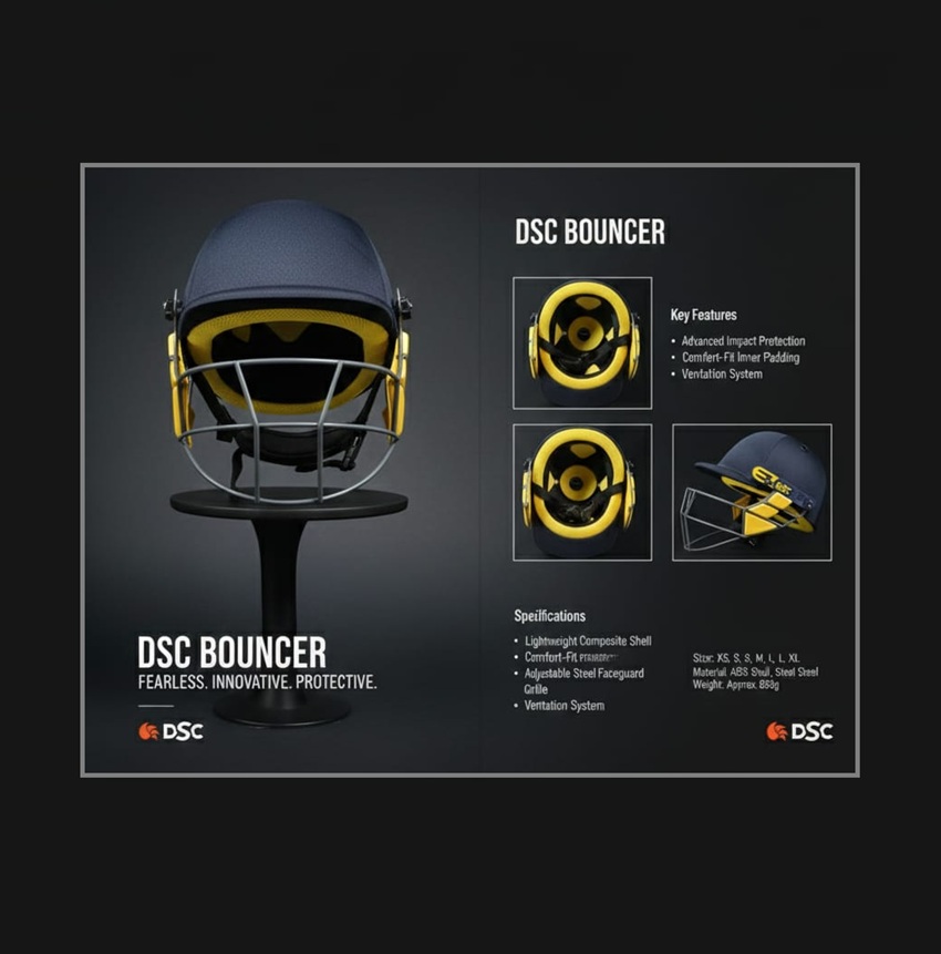 DSC | Bouncer | Cricket | Batting | Helmet