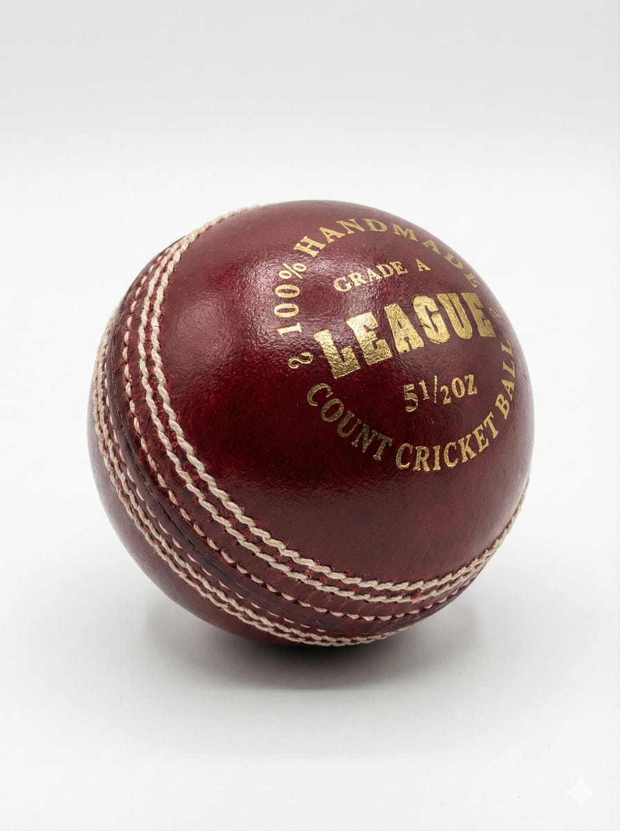 A77 | Sports | Cricket | Leather Ball | League Red