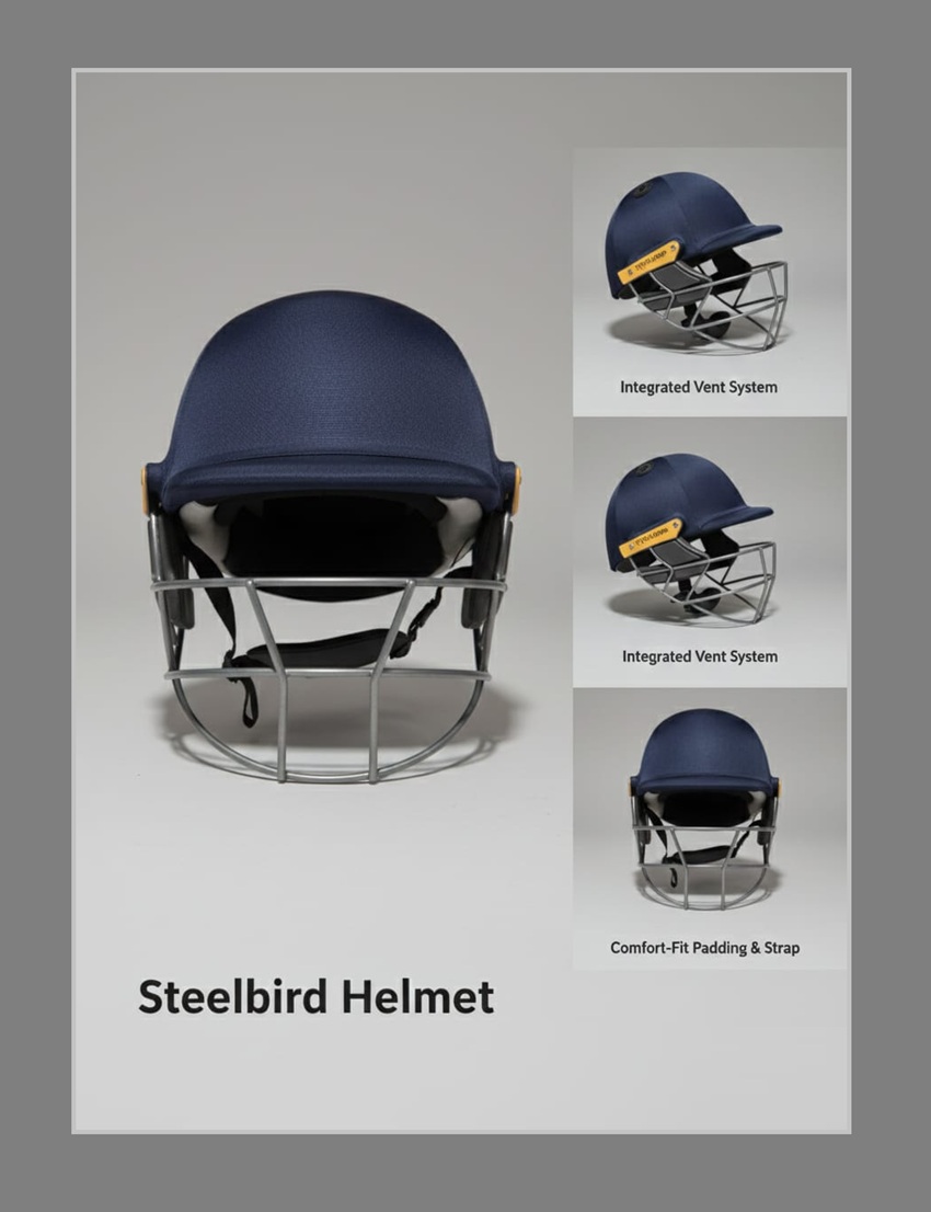 Steelbird | Cricket | Helmet | A77