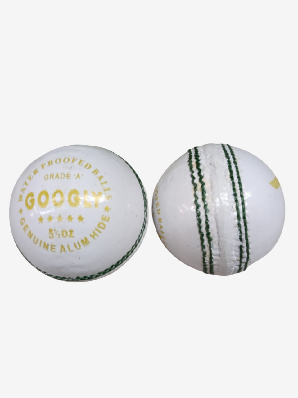 A77 Googly White Leather Cricket Ball