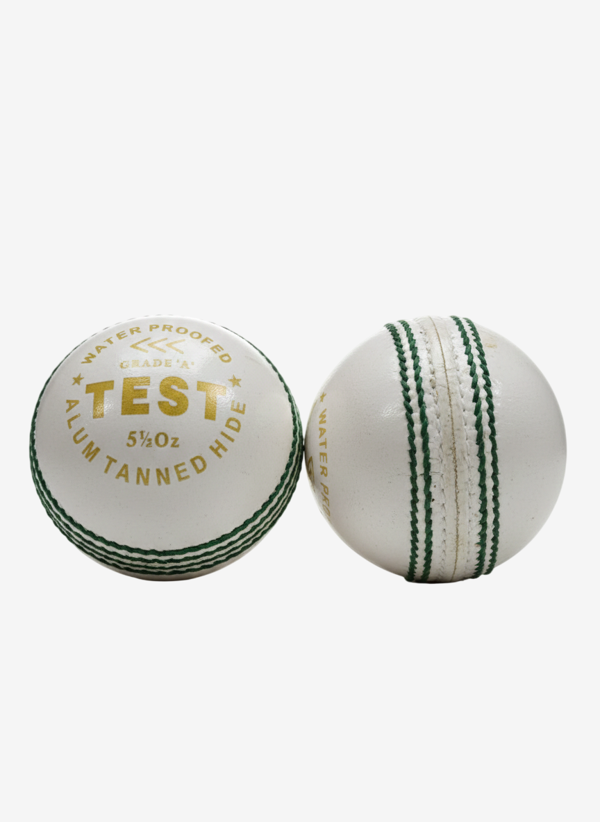 A77 Test White Leather Cricket Ball